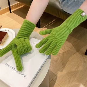 Nouveaux modèles de <span class=keywords><strong>gants</strong></span> <span class=keywords><strong>en</strong></span> <span class=keywords><strong>laine</strong></span> tactiles pour écran <span class=keywords><strong>tactile</strong></span>, à doigts séparés, pour femmes, <span class=keywords><strong>en</strong></span> <span class=keywords><strong>laine</strong></span> tricotée, couleur unie, chauds - Product Image 3