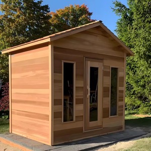 Fabricants de saunas en cèdre rouge pour 4 personnes, exportateurs de saunas portables, saunas extérieurs en forme de cube, possibilité de personnalisation - Product Image 4