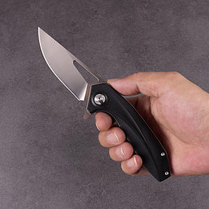 Couteau d'auto-<span class=keywords><strong>défense</strong></span> D2 en acier au carbone, professionnel, de poche, tactique et pliable - Product Image 4