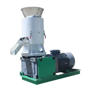 Hoge Efficiëntie Biomassa Houtkorrels Maken Machine Biobrandstof Zaagsel Pellet Maker Hout Pellet Machine Voor Landbouw