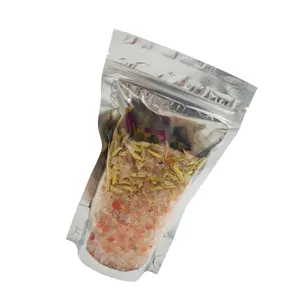 Rose Flower Honey Ginger Private Label Herbal Charcoal Bath Salt Tea Epsom Salt Foot Soak Bath Scrub Body Skincare