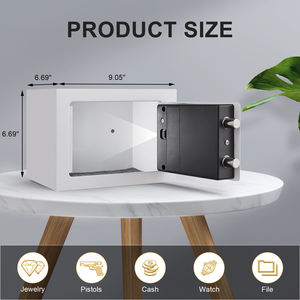 Mini coffre-fort numérique électronique mural en acier, compact, avec protection par clé, pour argent, cadeau pour enfants, pour la maison, le bureau, la <span class=keywords><strong>banque</strong></span> - Product Image 3