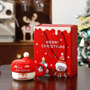 Caneca de Cerâmica IStapromo com Estampa de Papai Noel Transfronteiriça, Linda Caneca de Lembrança de Feriado para Festas, Presente de Natal Perfeito - Product Image 3