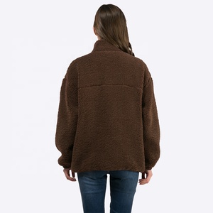 <span class=keywords><strong>Veste</strong></span> chaude personnalisée avec poches zippées pour femmes, manteau en <span class=keywords><strong>velours</strong></span> côtelé, vestes patchwork pour femmes - Product Image 5
