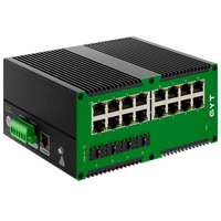 Switch de gestión industrial Gigabit L2+ de alto rendimiento, modelo GYT IE2800-16T4S-R 4SFP 4SFP