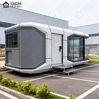 Cabine Apple de luxe Maison capsule spatiale Maison préfabriquée modulaire extensible Petite maison intelligente pour hôtel de villégiature et studio d'arrière-cour