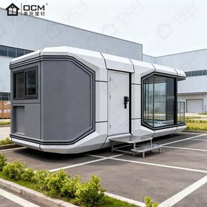 Cabine Apple de luxe Maison capsule spatiale Maison préfabriquée modulaire extensible Petite maison intelligente pour hôtel de villégiature et <span class=keywords><strong>studio</strong></span> d'arrière-cour - Product Image 2