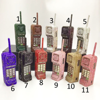Sac de soirée de luxe en forme de téléphone pour femme, vente en gros d'usine, pochette à strass creux en cristal avec chaînes décoratives, style tendance