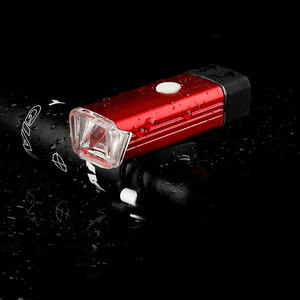 Faro delantero para bicicleta, Led, recargable, resistente al agua, Ip65, aleación de aluminio, 4 modos, rojo, negro, azul, plateado, luz para bicicleta de montaña - Product Image 1