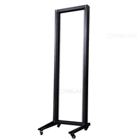 Armoire de serveur GETEKnet 19 pouces à montage en rack, 2/4 poteaux, 20U à 42U, pour données, à cadre ouvert