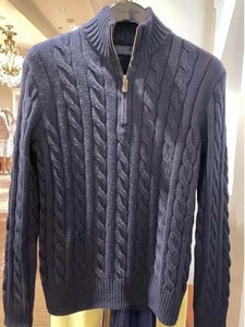 Suéter de Punto Coreano con Cuello Alto y Media Cremallera, con Código QR Escaneable para Logotipo Bordado, para Hombre y <span class=keywords><strong>Mujer</strong></span>, Invierno - Product Image 6