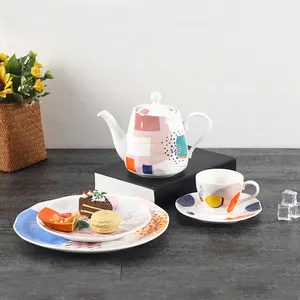 جديد تصميم Teaware صائق غير النظامية المطبخ لوحات عشاء وير مجموعة أدوات مائدة خزفية والأواني الفخارية أطقم العشاء