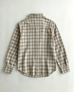 Men's Plaid Long Sleeve Flannel Shirt Regular Fit Casual Cotton <b>Checkered</b> Button-Up <b>Top</b> - Product Image 2