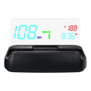 MX HUD Monitor tekanan ban, tampilan kepala Universal OBD CarPlay nirkabel navigasi otomatis & TPMS Speedometer waktu
