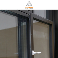 Ventanas de aluminio OEM de diseño moderno a prueba de viento ventana corredera personalizada de vidrio templado doble con mosquitera