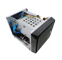 Casing Server Penyimpanan NAS Mid Tower ITX 4-Bay dengan Kipas, Bay HDD 3.5 inci, Motherboard, CPU, RAM, SSD, Flex PSU, Baja