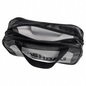 OEM Custom Portable Frosted PVC Toiletry Cosmetic <b>Bag</b> Waterproof <b>Transparent</b> <b>Makeup</b> <b>Bag</b> - Product Image 4