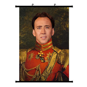 30*45CM abd filmleri sanat tuval komik Meme dini boyama goblen <span class=keywords><strong>Nicolas</strong></span> kafes Poster - Product Image 1