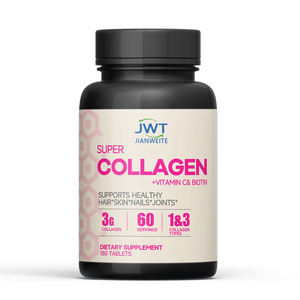 Оптовая продажа: Суперколлагеновые таблетки (180 шт.) с витамином С и биотином для волос, кожи, ногтей и суставов. Прямые поставки с завода, OEM. - Product Image 1
