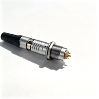 Connecteur médical circulaire auto-bloquant série B 2 3 4 6 8 broches compatible FGG EGG, câble push-pull avec coque métallique