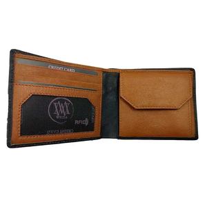 Cartera de Cuero Genuino Tipo Acordeón con Bloqueo RFID, Tarjetero Plegable Pequeño y Porta Billetes para Hombre y Mujer - Product Image 2