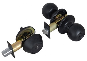 Loket <strong>Matte</strong> <strong>Black</strong> Entry Ball <strong>Door</strong> <strong>Knob</strong> Lock Set Value Pack of Stylish <strong>Door</strong> Locks Front <strong>Door</strong> Handle - Product Image 4