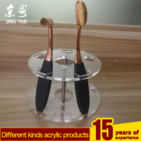 Présentoir Moderne de Luxe Écologique en Acrylique Transparent PMMA Personnalisable, Support Pliable pour Maquillage, Séchoir à Pinceaux Cosmétiques Recyclable
