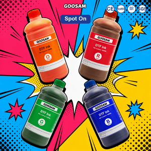 Encre couleur Spot On DTF 1000 ml à base d'eau pour impression numérique directe sur film par transfert thermique pour imprimante Epson en vrac - Product Image 1