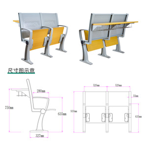 Sillas de Auditorio Modelo Pilot 850 con Mesas para Asientos de Sala de Conferencias - Product Image 1