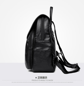 Wholesale New Custom PU <b>Leather</b> <b>Large</b> Capacity College Travel <b>Backpack</b> Women's <b>Backpacks</b> - Product Image 4