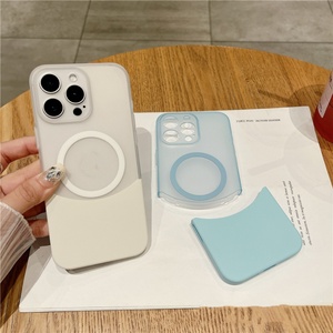 New Trend Slim Shockproof PC <b>Material</b> <b>Magnetic</b> Case for 11-17 Pro Max 2-in-1 Splicing Design Shockproof Cover - Product Image 2