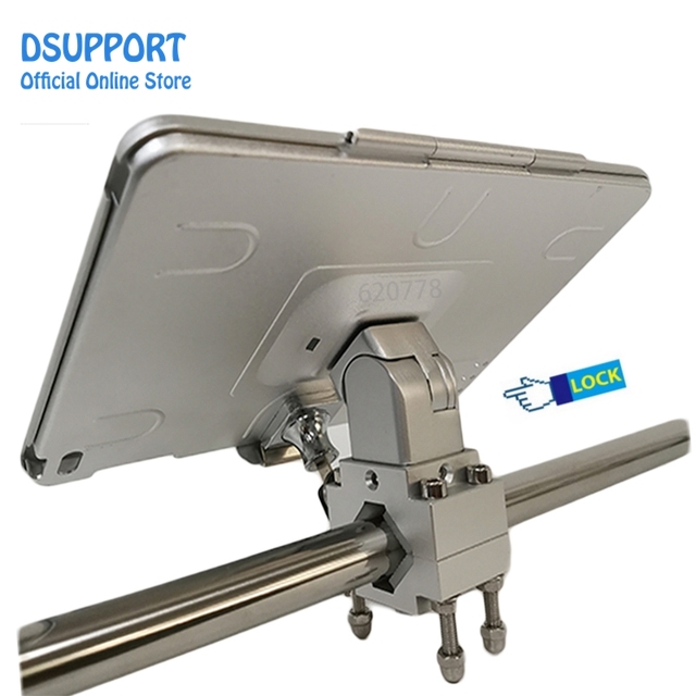 New Anti-Theft 9.7'' IPad2/3/4/Air/Pro Stand Holder Aluminium Forklift Pipe Rotatable Security Display Anti-Theft for Tablets