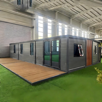 Maisons préfabriquées de luxe, modernes, durables, de qualité, extensibles, maison conteneur de 40 pieds, 60 m2, maison préfabriquée modulaire