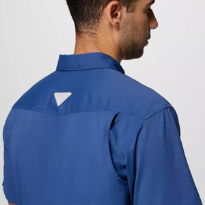 เสื้อเชิ้ตตกปลาแขนยาวแบบกระดุมติด  ลายปลาทูน่า  พร้อมโลโก้ปลาแบบซับลิเมชั่น  รุ่นครอป  ผ้าคอตตอน  ป้องกันแสงแดด SPF - Product Image 6