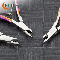 Pince à cuticules de précision Eliter en acier inoxydable, à coupe quart, demi ou complète, en stock