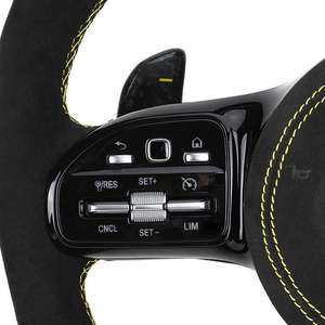 Volante Deportivo de Fibra de Carbono Forjado Personalizado con Alcántara para Benz Clase A W221 AMG W177 W212 W222 <span class=keywords><strong>W213</strong></span> W205 W176 W166 W167 - Product Image 4