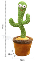 Nouveau Design Enfants Électrique Électrique Cactus Danseur de Juguet al por maire, Musique En Peluche Poupée Jouet Cactus Jouet Chantant