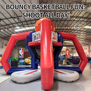 Cancha de Baloncesto Inflable Personalizada con Doble Aro, Domo, Casa de Brinco Inflable, Plataforma de Salto Inflable, Cancha Deportiva Inflable - Product Image 5