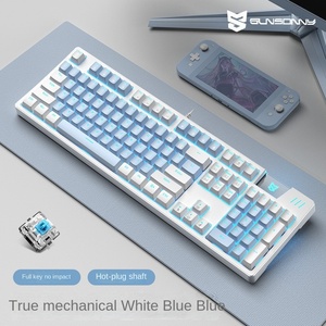 Teclado Mecánico Profesional para Videojuegos F2068pro, Teclado Completo sin Perforaciones, Doble Color, Eje Rojo, para Portátiles, Wolf Spider - Product Image 4