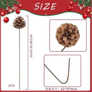 Ramas <span class=keywords><strong>de</strong></span> Piñas <span class=keywords><strong>de</strong></span> Pino Naturales al por Mayor, Paquete a Granel, Adornos Navideños para Envolver Regalos, Decoración y Manualidades - Product Image 2