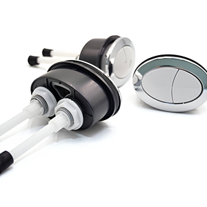 Chrome-Plated ABS Oval Toilet Flush Button Dual Flush System OEM/ODM Factory Supply - Product Image 1