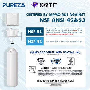 Cartouche filtrante Pureza Under Sink Water Purifier S003 certifiée NSF 42 53 pour usage en cuisine - Product Image 1