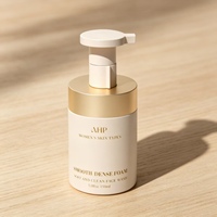 Bouteille en plastique PET moussante de 200 ml de qualité supérieure avec pompe personnalisée en forme de cylindre et impression sérigraphiée pour nettoyant et gel douche