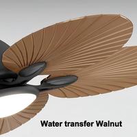 Nuevo Ventilador de Techo Moderno de 52 Pulgadas con 5 Aspas, Estilo Nórdico Simple, Color Negro, con Lámpara LED, Iluminación LED, Lámpara LED Clásica Negra, 2025