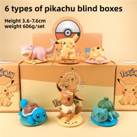 En stock, expédition immédiate : Boîtes mystères de figurines PVC Pokémon – Pi-ka-chu, Squ-irtle, Bulba-saur – Pièce de collection