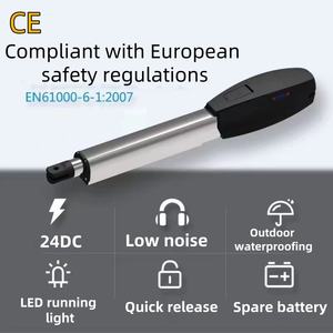 Basse tension avancée 300kg charge maximale 24V DC moteur de porte battante automatique étanche sans danger pour les zones résidentielles - Product Image 5