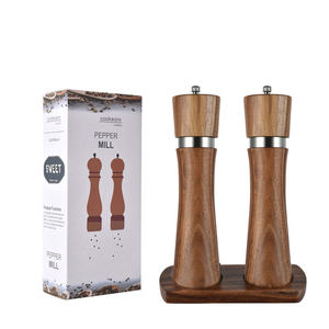 <span class=keywords><strong>Moulin</strong></span> <span class=keywords><strong>à</strong></span> <span class=keywords><strong>poivre</strong></span> <span class=keywords><strong>manuel</strong></span> en bois d'acacia de 8 pouces et <span class=keywords><strong>moulin</strong></span> <span class=keywords><strong>à</strong></span> sel portable en gros - Product Image 1