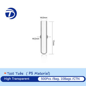 Laboratuvar Test malzemeleri tek kullanımlık plastik yüksek şeffaf malzeme PS sert Test tüpü - Product Image 3