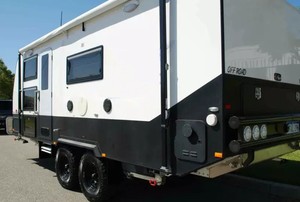 <span class=keywords><strong>Caravane</strong></span> familiale compacte en aluminium pour le camping et les aventures tout-terrain <span class=keywords><strong>avec</strong></span> lit superposé - Product Image 4