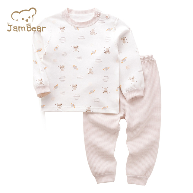 Organic Cotton Kids Girls Pjs Two Piece Sleepers Bamboo Toddler Loungewear Matching Family Pajamas Children's Clothing